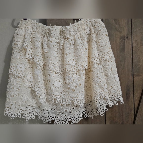 MISA Hylton for INC Eyelet Skirt in Cream . Size XXL NWT - Picture 9 of 13